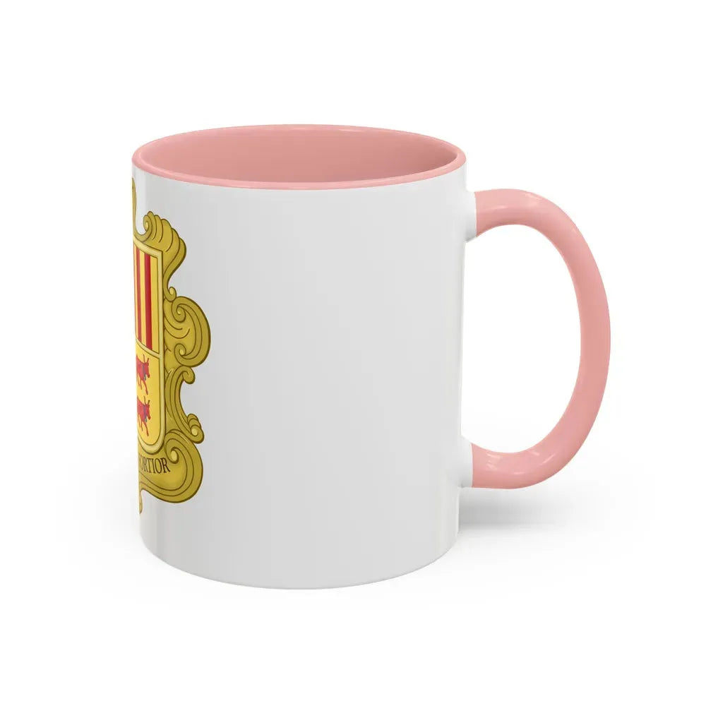 Coat of arms of Andorra (1580) - Accent Coffee Mug - Go Mug Yourself