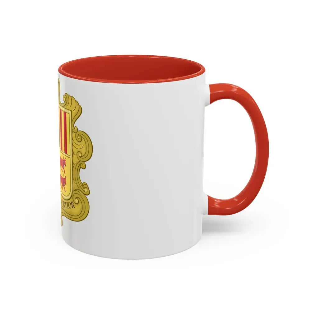 Coat of arms of Andorra (1580) - Accent Coffee Mug - Go Mug Yourself