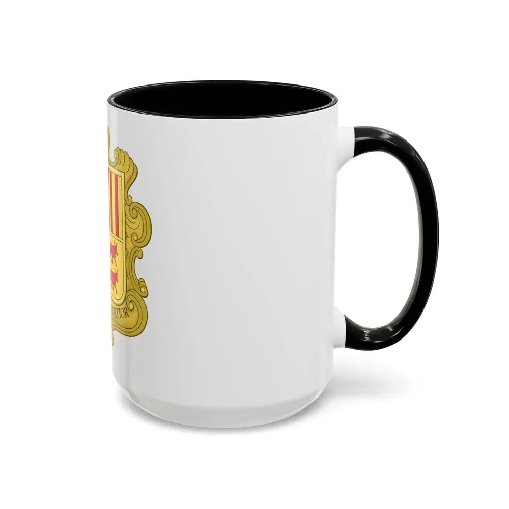 Coat of arms of Andorra (1580) - Accent Coffee Mug - Go Mug Yourself