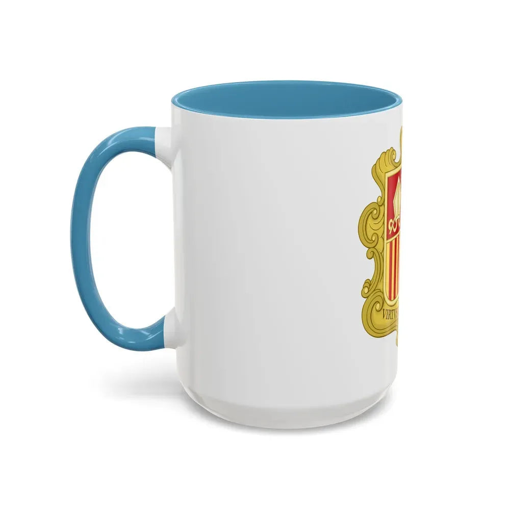 Coat of arms of Andorra (1580) - Accent Coffee Mug - Go Mug Yourself