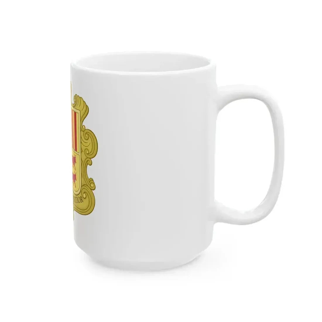 Coat of arms of Andorra (1580) - White Coffee Mug - Go Mug Yourself