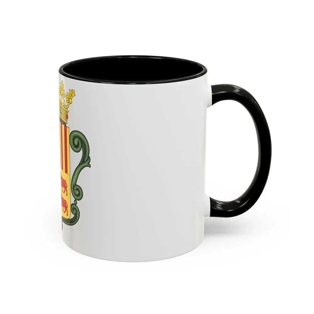 Coat of arms of Andorra (1800-1949) - Accent Coffee Mug - Go Mug Yourself