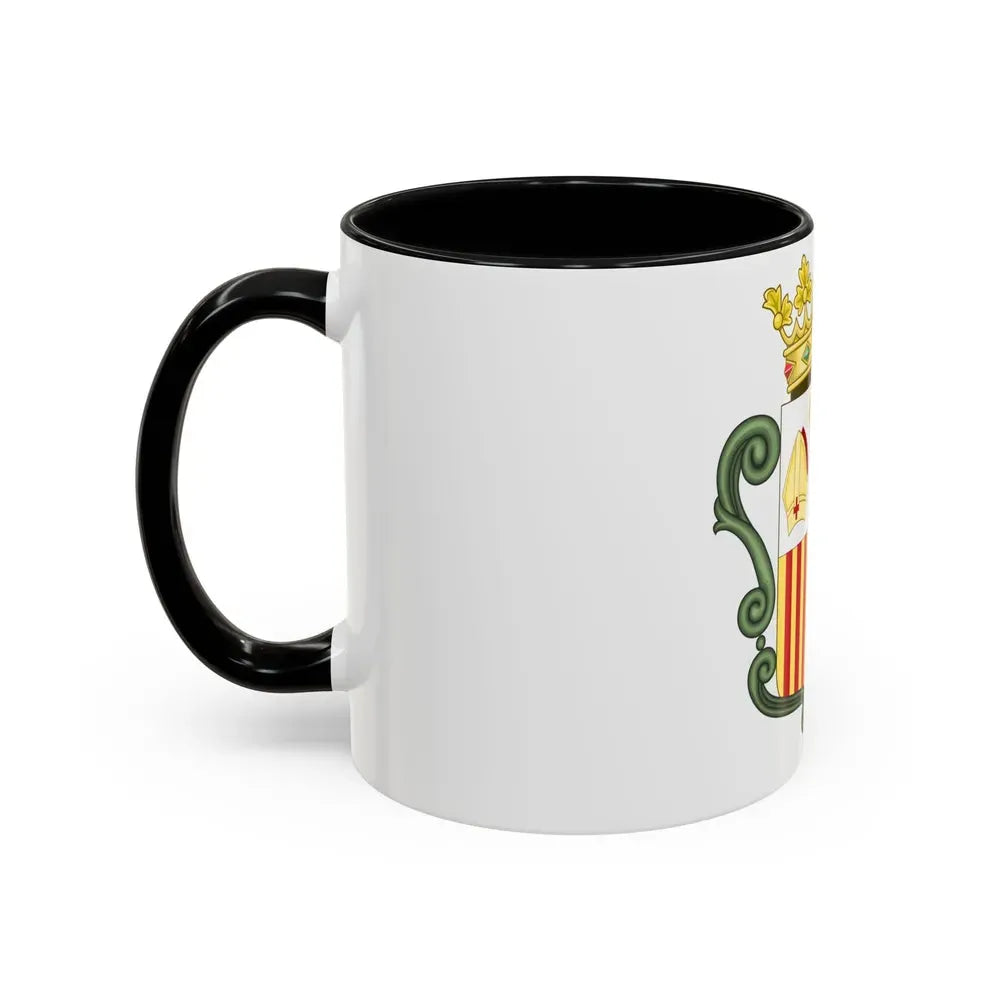 Coat of arms of Andorra (1800-1949) - Accent Coffee Mug - Go Mug Yourself