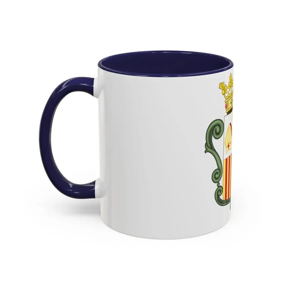 Coat of arms of Andorra (1800-1949) - Accent Coffee Mug - Go Mug Yourself