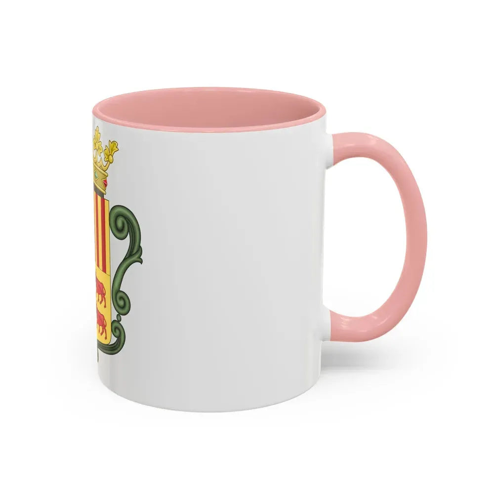 Coat of arms of Andorra (1800-1949) - Accent Coffee Mug - Go Mug Yourself