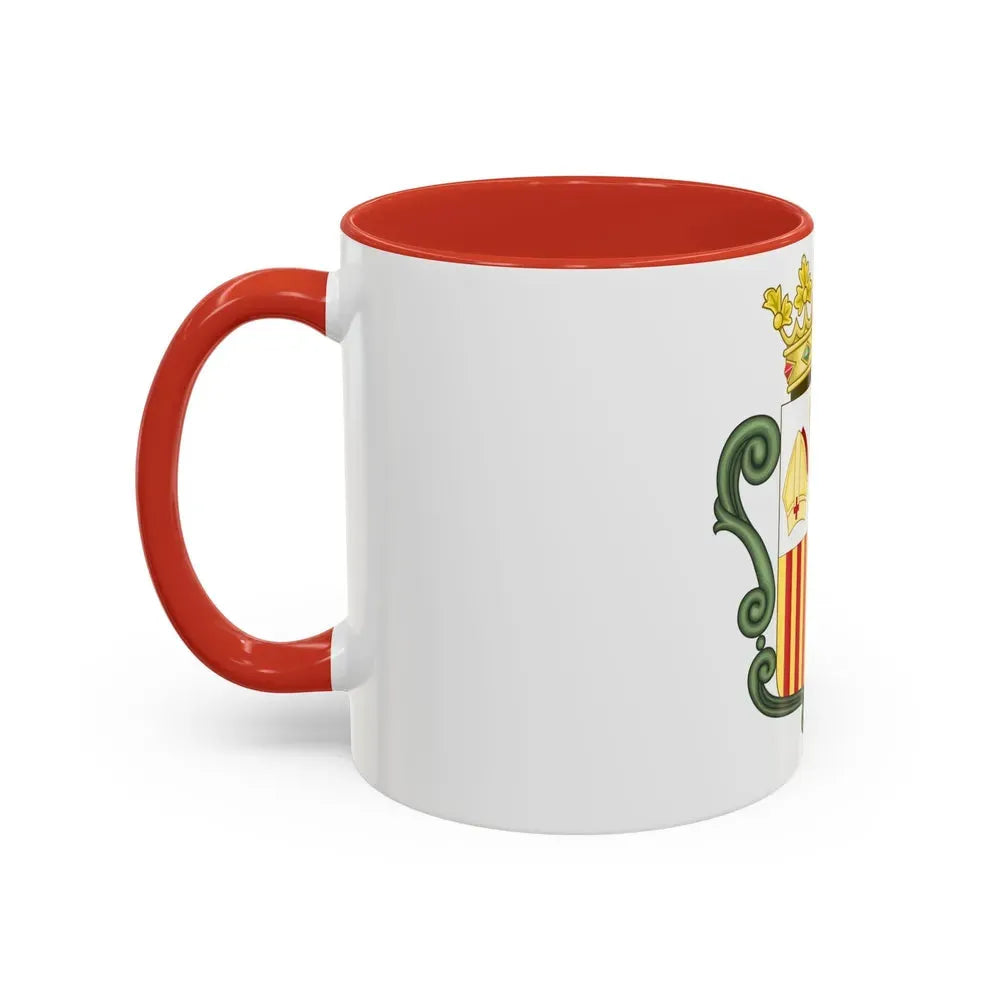 Coat of arms of Andorra (1800-1949) - Accent Coffee Mug - Go Mug Yourself