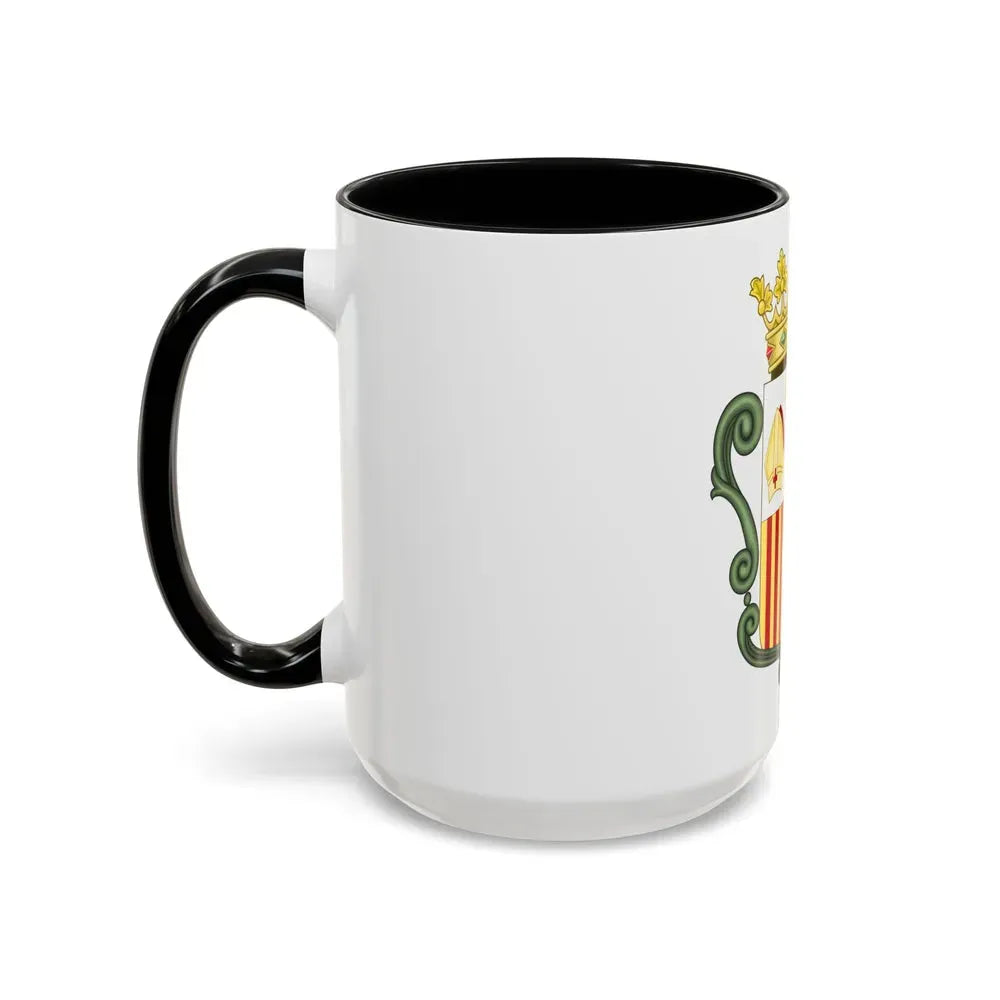 Coat of arms of Andorra (1800-1949) - Accent Coffee Mug - Go Mug Yourself