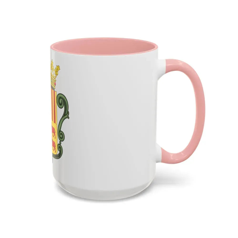 Coat of arms of Andorra (1800-1949) - Accent Coffee Mug - Go Mug Yourself