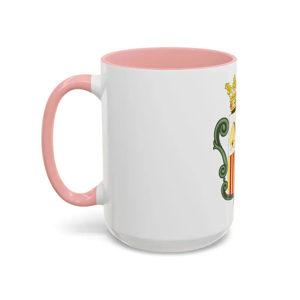 Coat of arms of Andorra (1800-1949) - Accent Coffee Mug - Go Mug Yourself