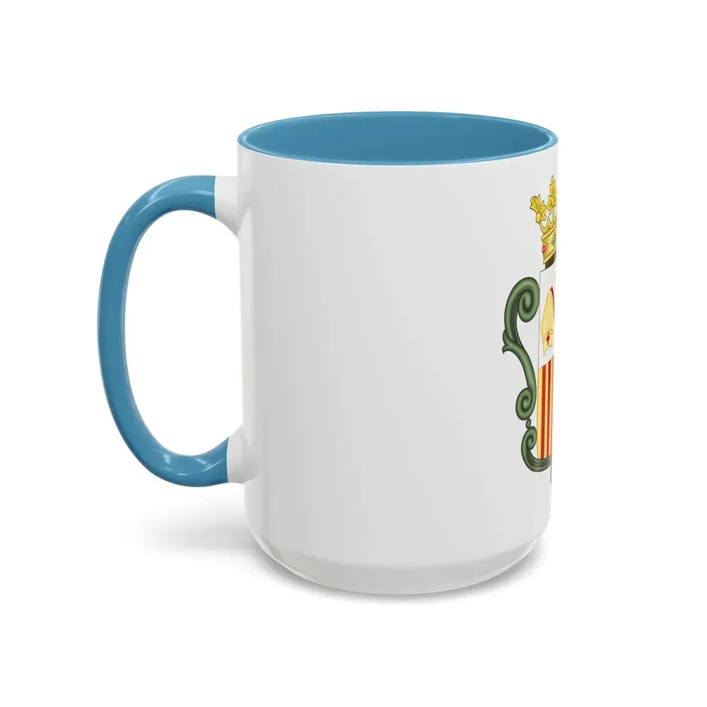 Coat of arms of Andorra (1800-1949) - Accent Coffee Mug - Go Mug Yourself