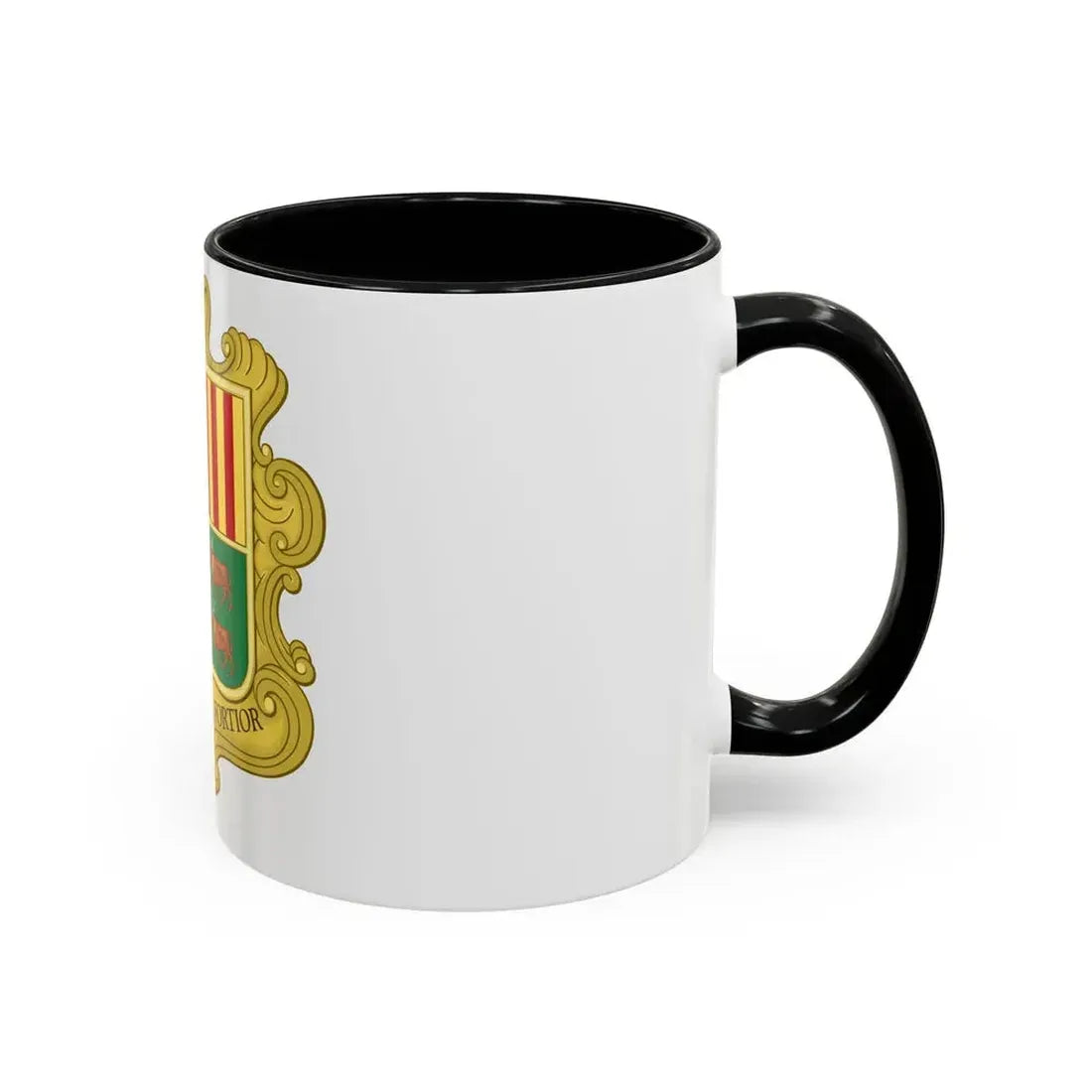 Coat of arms of Andorra (1949-1959) - Accent Coffee Mug - Go Mug Yourself