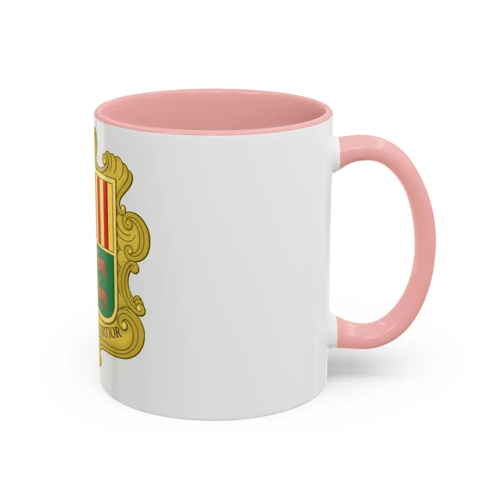 Coat of arms of Andorra (1949-1959) - Accent Coffee Mug - Go Mug Yourself