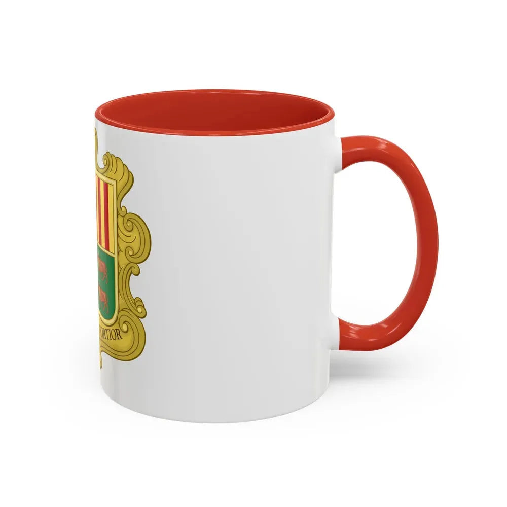 Coat of arms of Andorra (1949-1959) - Accent Coffee Mug - Go Mug Yourself