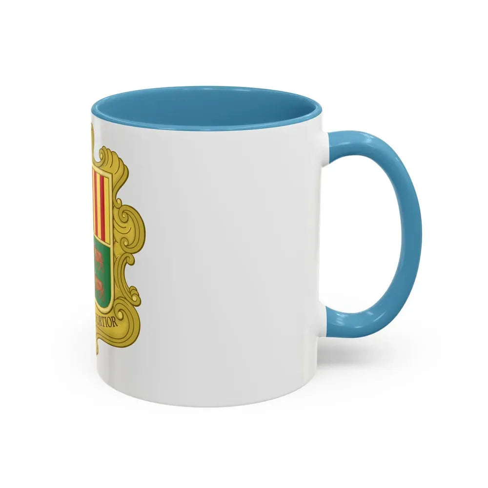 Coat of arms of Andorra (1949-1959) - Accent Coffee Mug - Go Mug Yourself