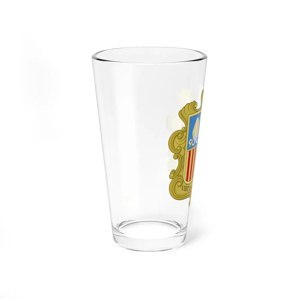 Coat of arms of Andorra (1949-1959) - Pint Glass 16oz - Go Mug Yourself