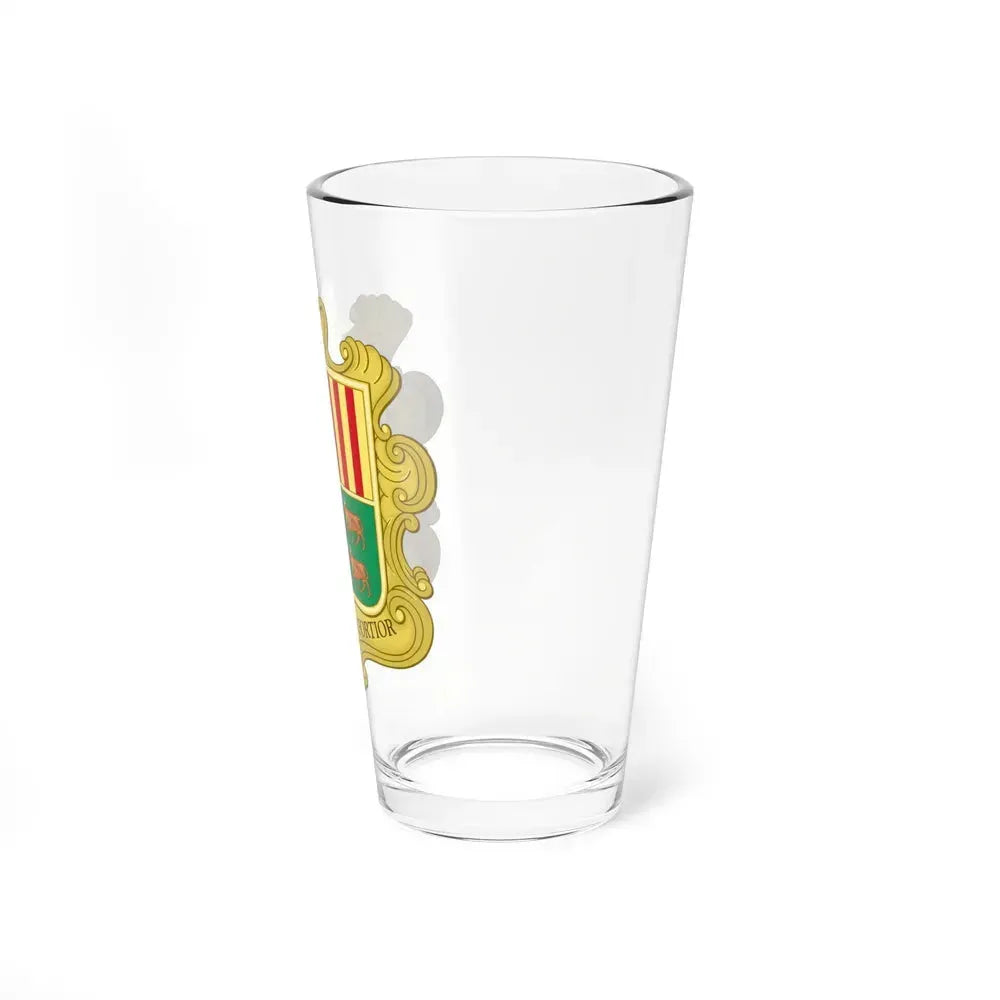 Coat of arms of Andorra (1949-1959) - Pint Glass 16oz - Go Mug Yourself