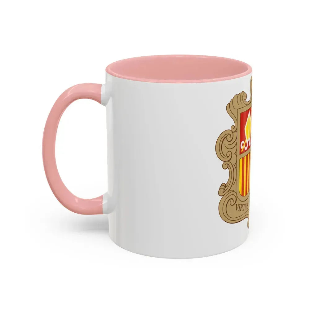Coat of arms of Andorra - Accent Coffee Mug - Go Mug Yourself