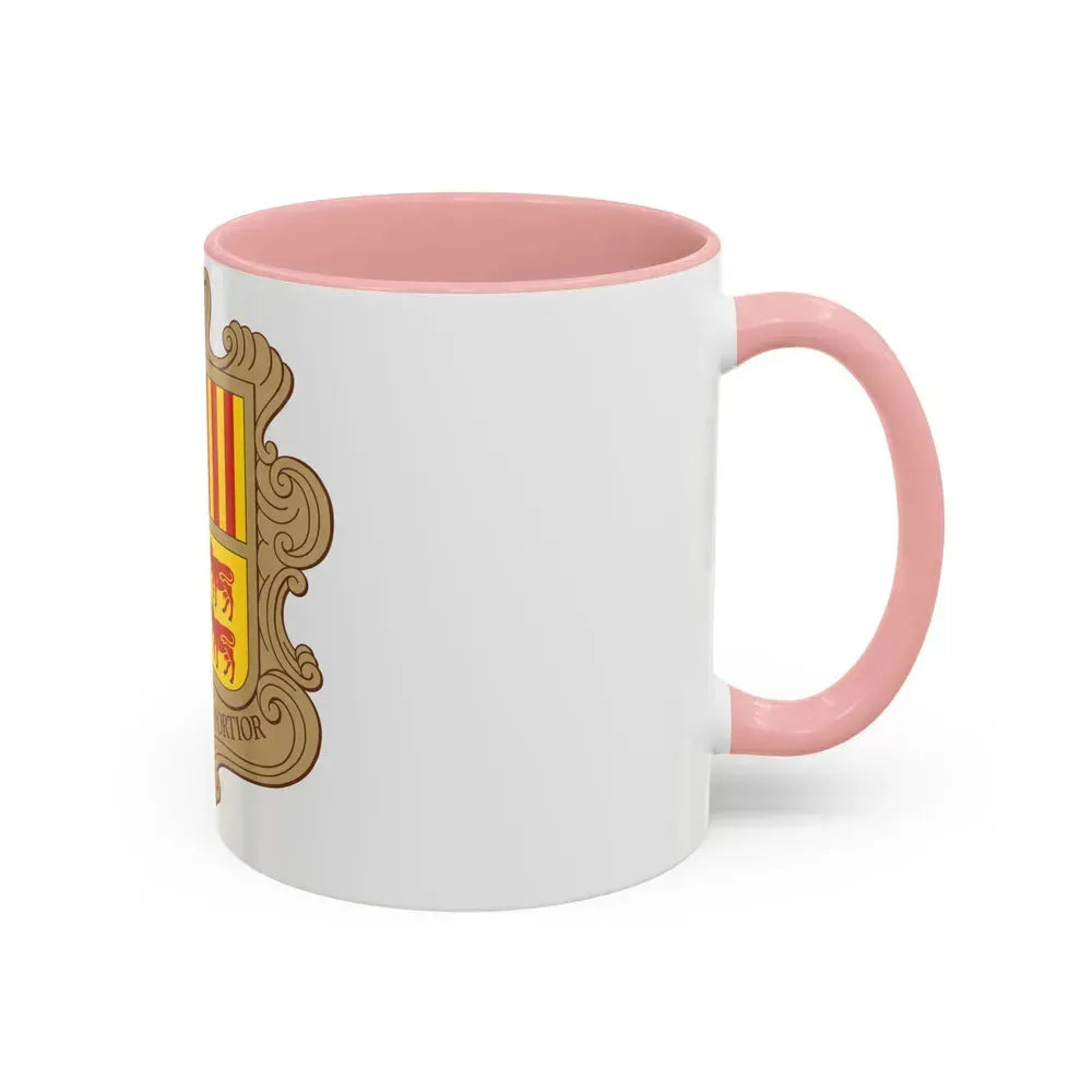 Coat of arms of Andorra - Accent Coffee Mug - Go Mug Yourself