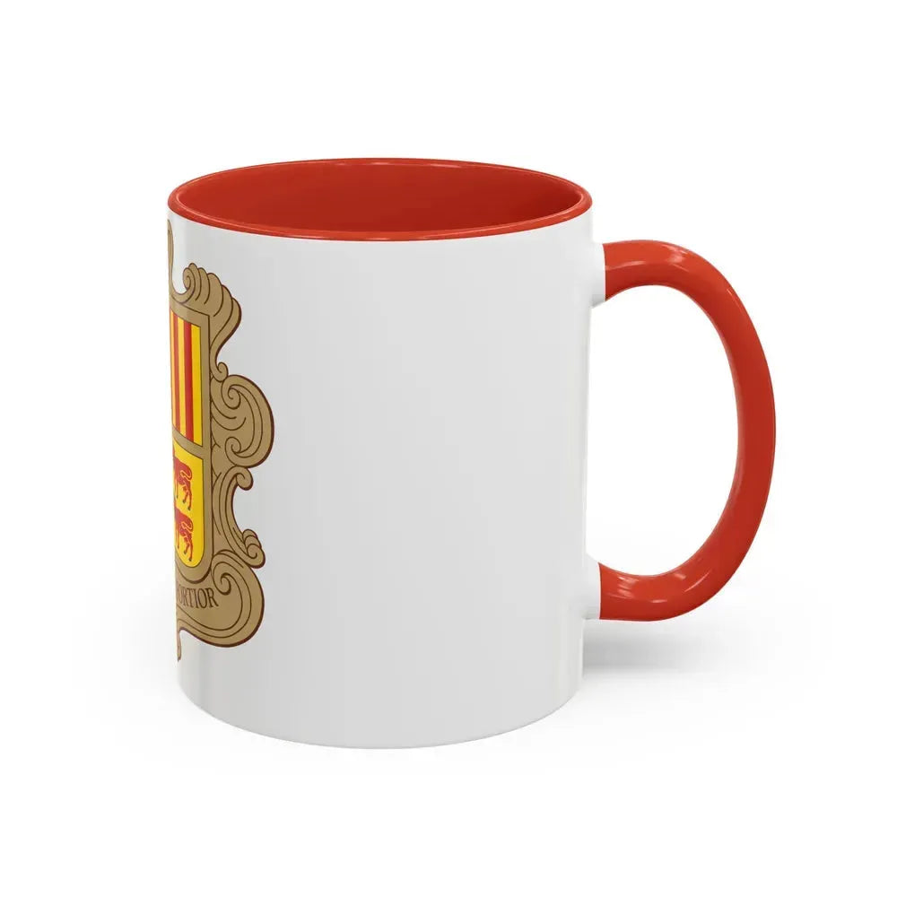 Coat of arms of Andorra - Accent Coffee Mug - Go Mug Yourself