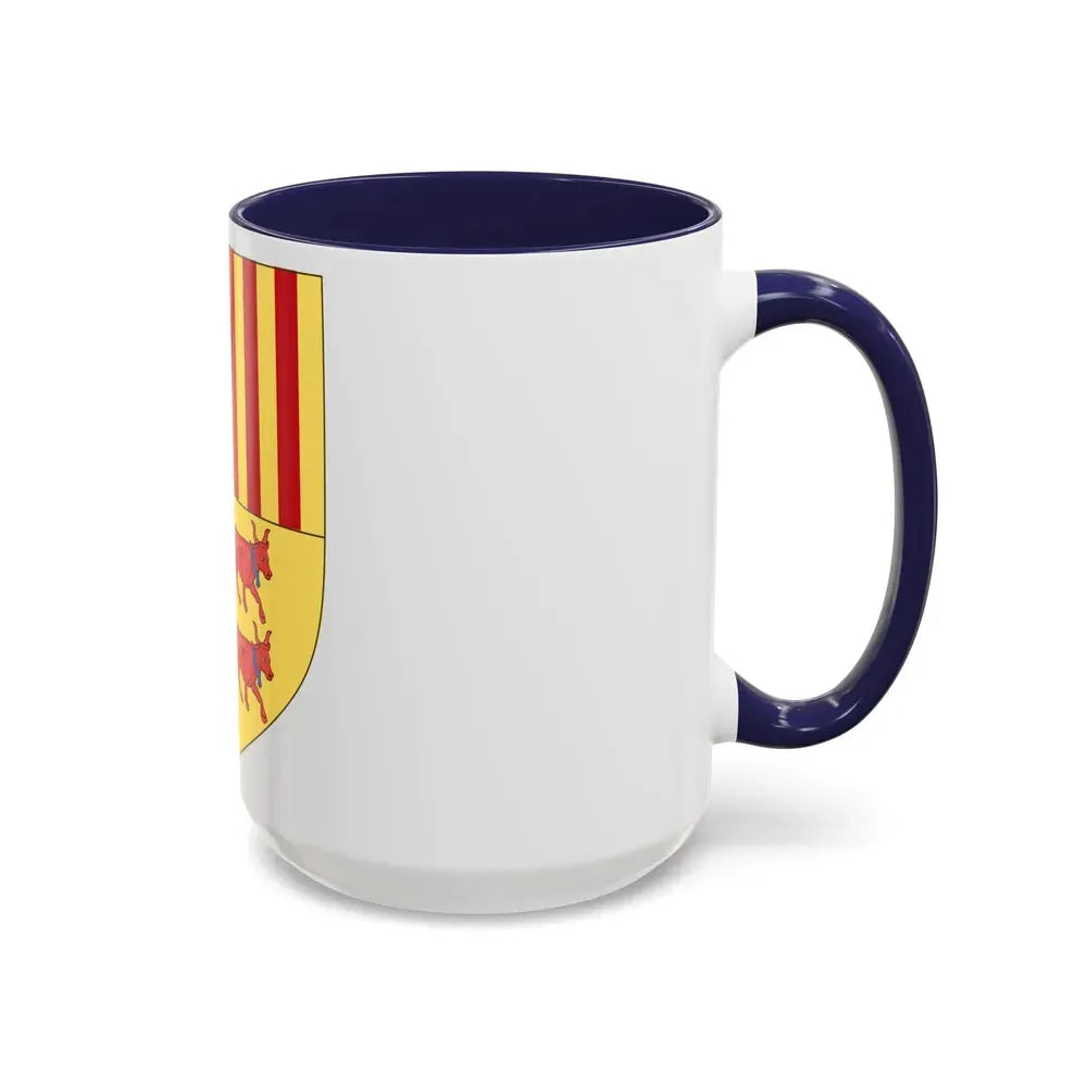 Coat of arms of Andorra (Before 16th Century) - Accent Coffee Mug - Go Mug Yourself
