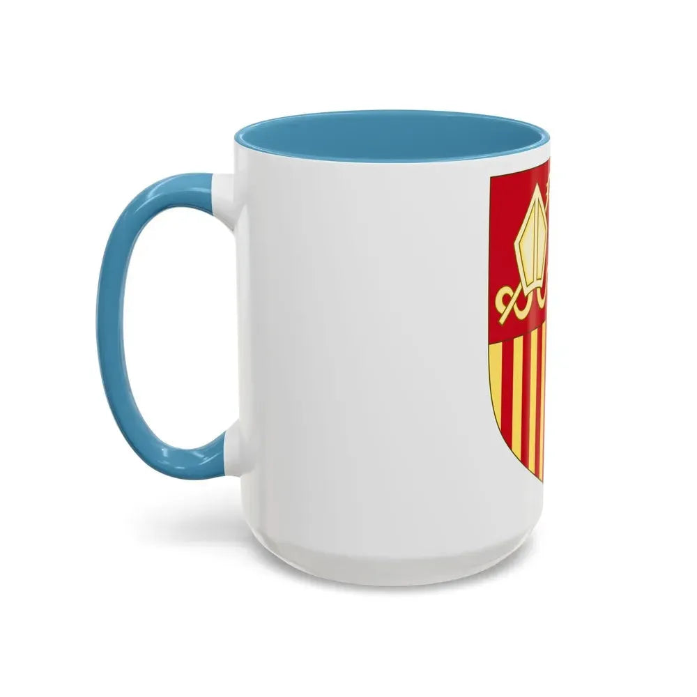 Coat of arms of Andorra (Before 16th Century) - Accent Coffee Mug - Go Mug Yourself