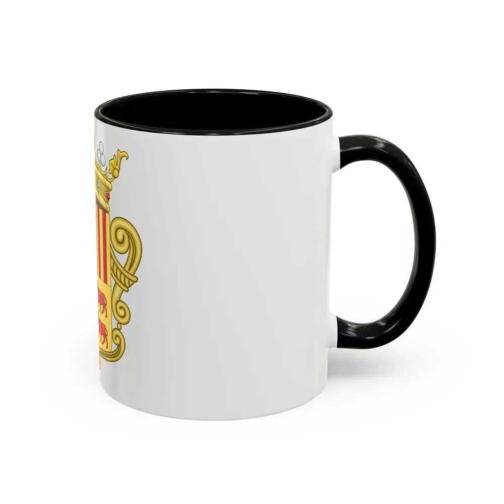 Coat of arms of Andorra - Flag Version (1931-1949) - Accent Coffee Mug - Go Mug Yourself