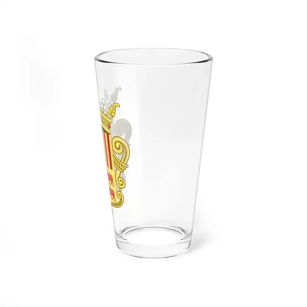 Coat of arms of Andorra - Flag Version (1931-1949) - Pint Glass 16oz - Go Mug Yourself
