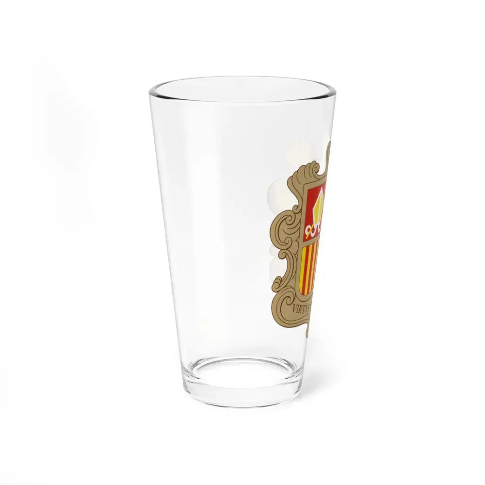 Coat of arms of Andorra - Pint Glass 16oz - Go Mug Yourself