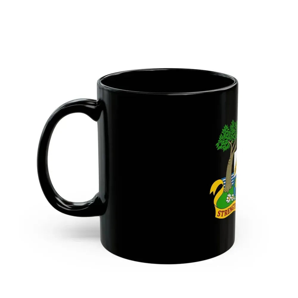 Coat of arms of Anguilla 1967-1980 - Black Coffee Mug - Go Mug Yourself