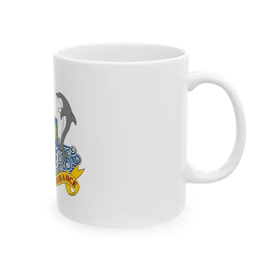Coat of arms of Anguilla 1967-1980 - White Coffee Mug - Go Mug Yourself