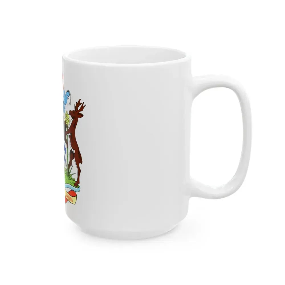Coat of arms of Antigua and Barbuda - White Coffee Mug - Go Mug Yourself