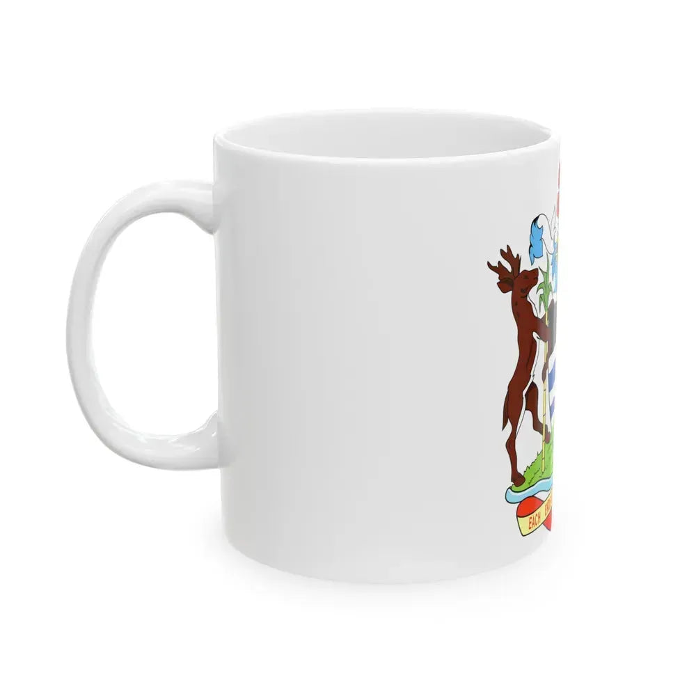 Coat of arms of Antigua and Barbuda - White Coffee Mug - Go Mug Yourself
