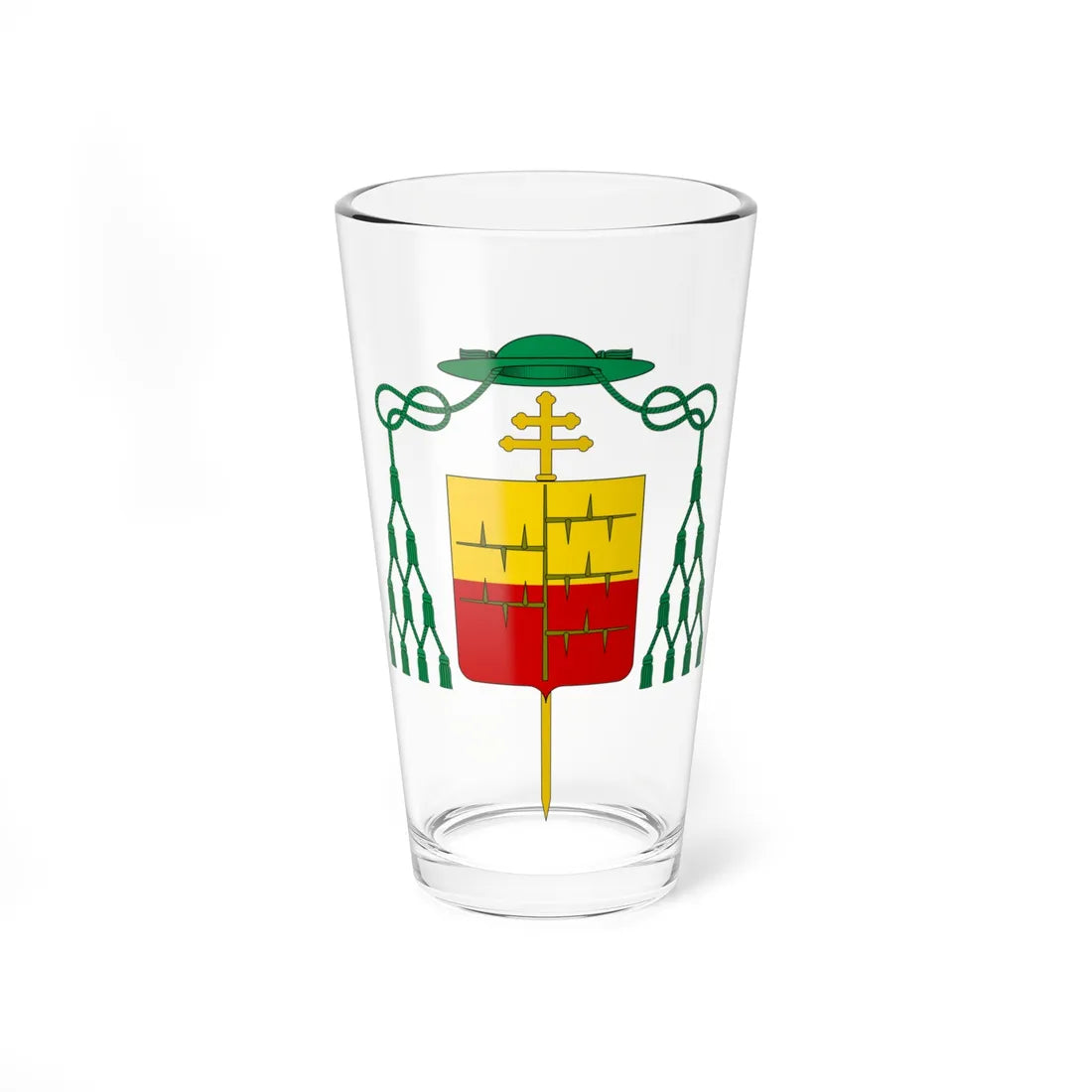 Coat of arms of Archbishop Malaspina Spino Secco (Italy) (Coat of Arms) Pint Glass 16oz 16oz - Go Mug Yourself