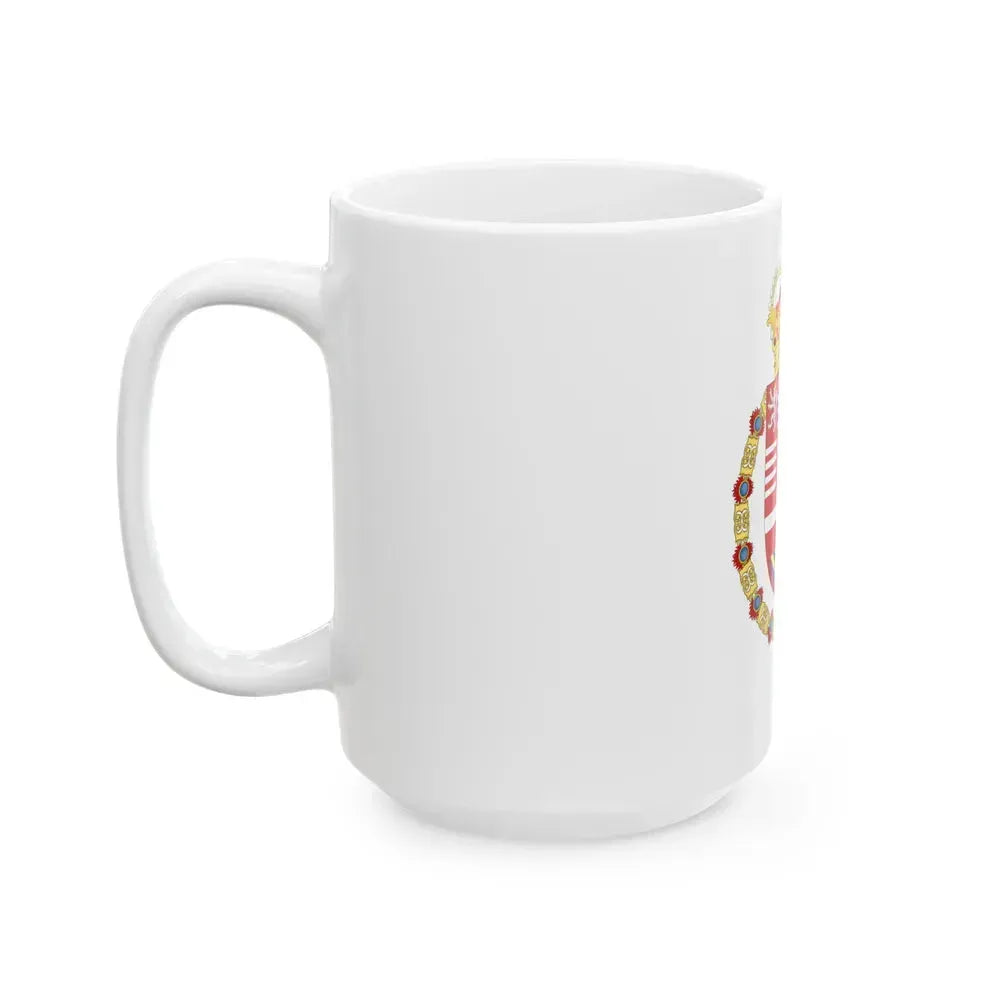 Coat of Arms of Archduke Albert of Austria as Governor-Monarch of the Low Countries - White Coffee Mug - Go Mug Yourself