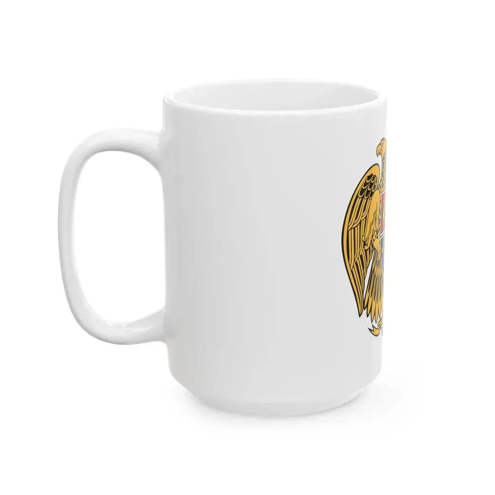 Coat of arms of Armenia - White Coffee Mug - Go Mug Yourself