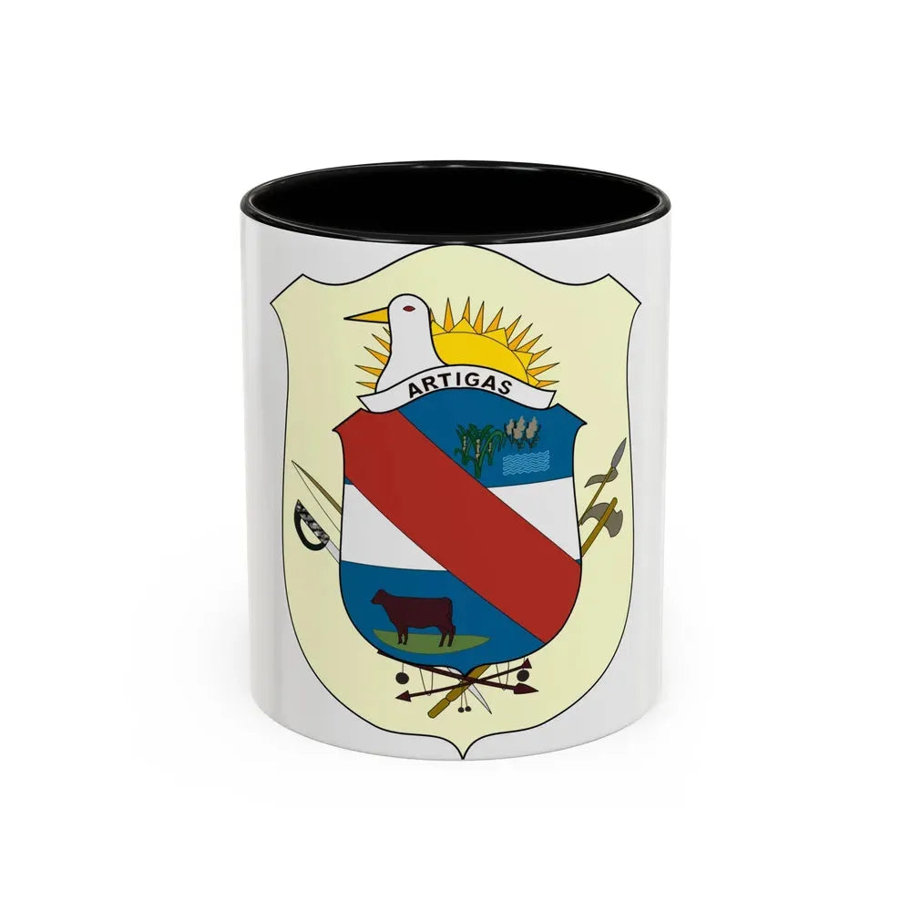 Coat of Arms of Artigas Department, Uruguay - Accent Coffee Mug 11oz Black - Go Mug Yourself