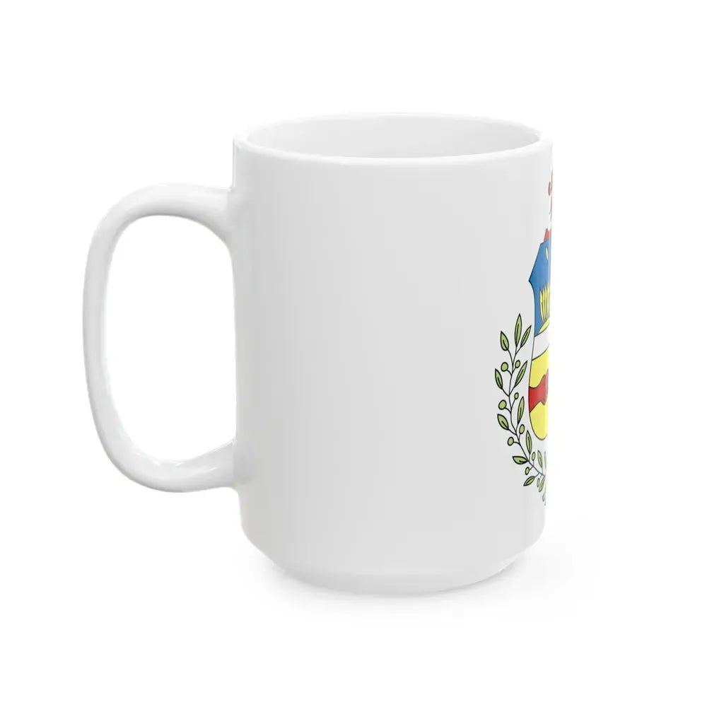 Coat of arms of Aruba - White Coffee Mug - Go Mug Yourself