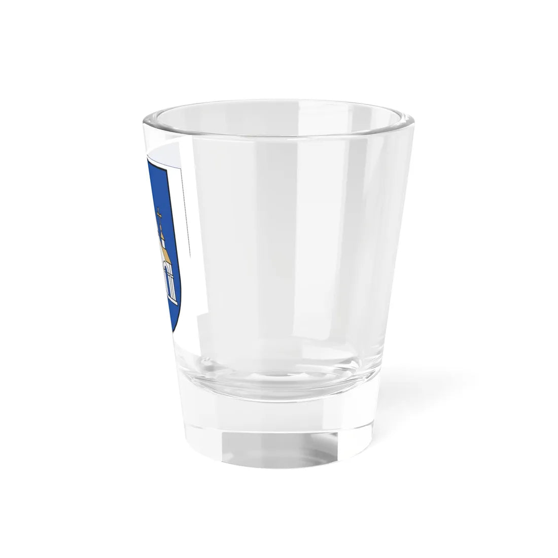 Coat of arms of Šaukėnai (Lithuania) (Coat of Arms) Shot Glass 1.5oz - Go Mug Yourself