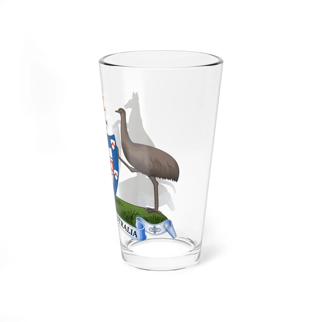 Coat of arms of Australia 1908-1912 (Australia) (Coat of Arms) Pint Glass 16oz - Go Mug Yourself