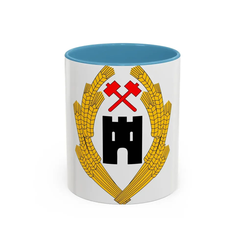 Coat of Arms of Austria 1918 - Accent Coffee Mug 11oz Light Blue - Go Mug Yourself