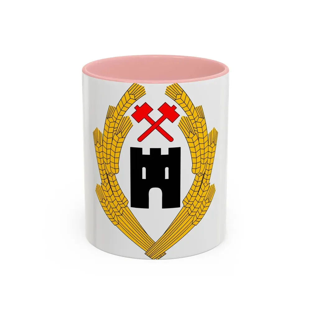 Coat of Arms of Austria 1918 - Accent Coffee Mug 11oz Pink - Go Mug Yourself