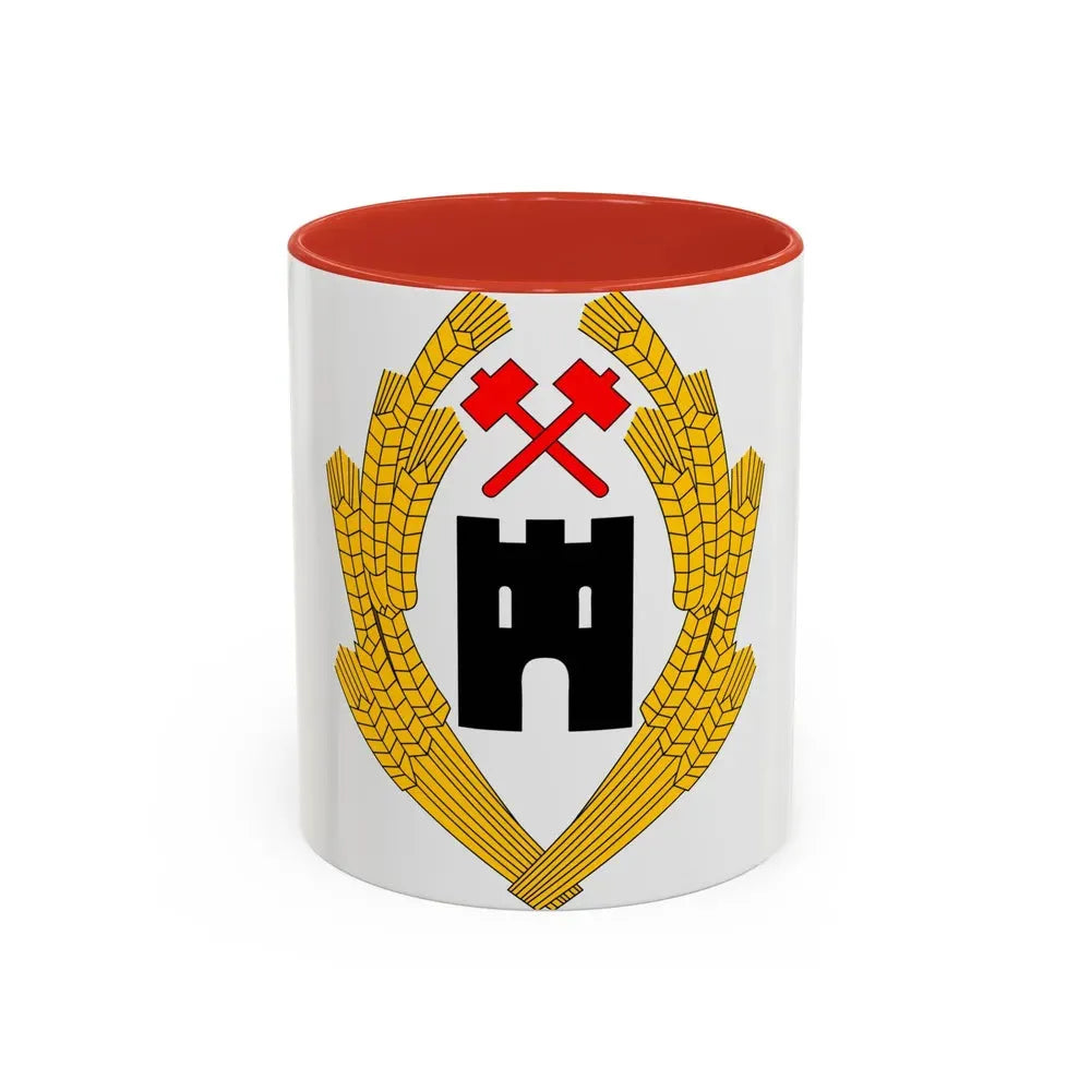 Coat of Arms of Austria 1918 - Accent Coffee Mug 11oz Red - Go Mug Yourself