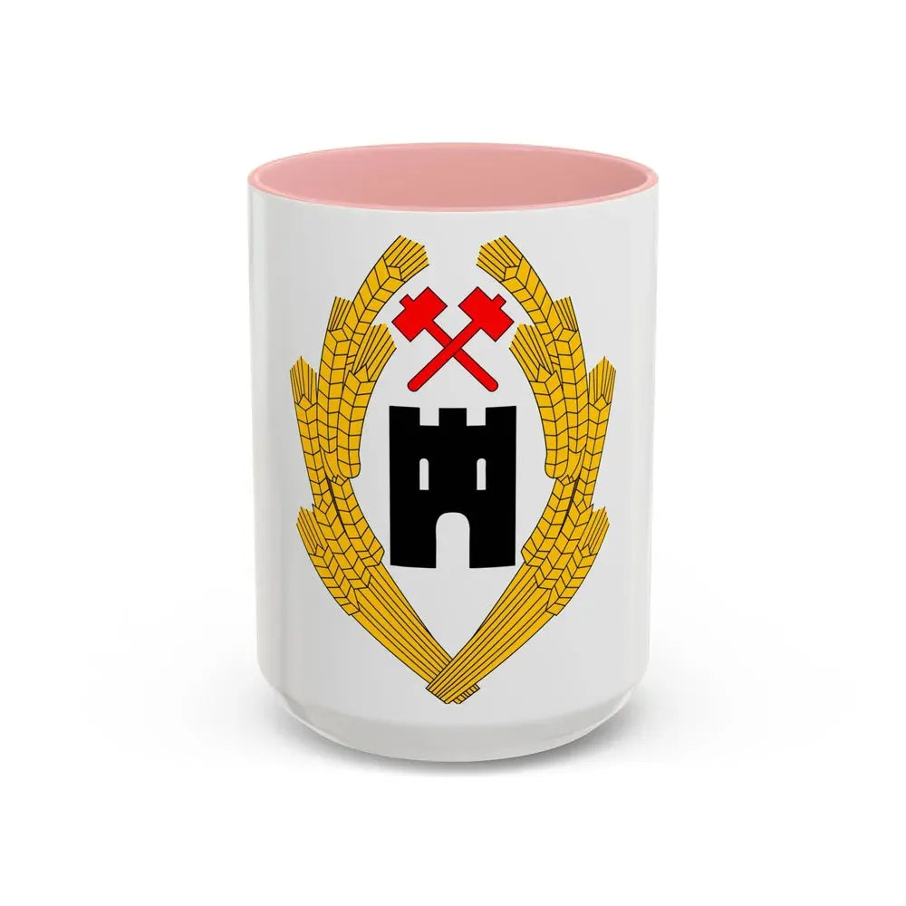 Coat of Arms of Austria 1918 - Accent Coffee Mug 15oz Pink - Go Mug Yourself