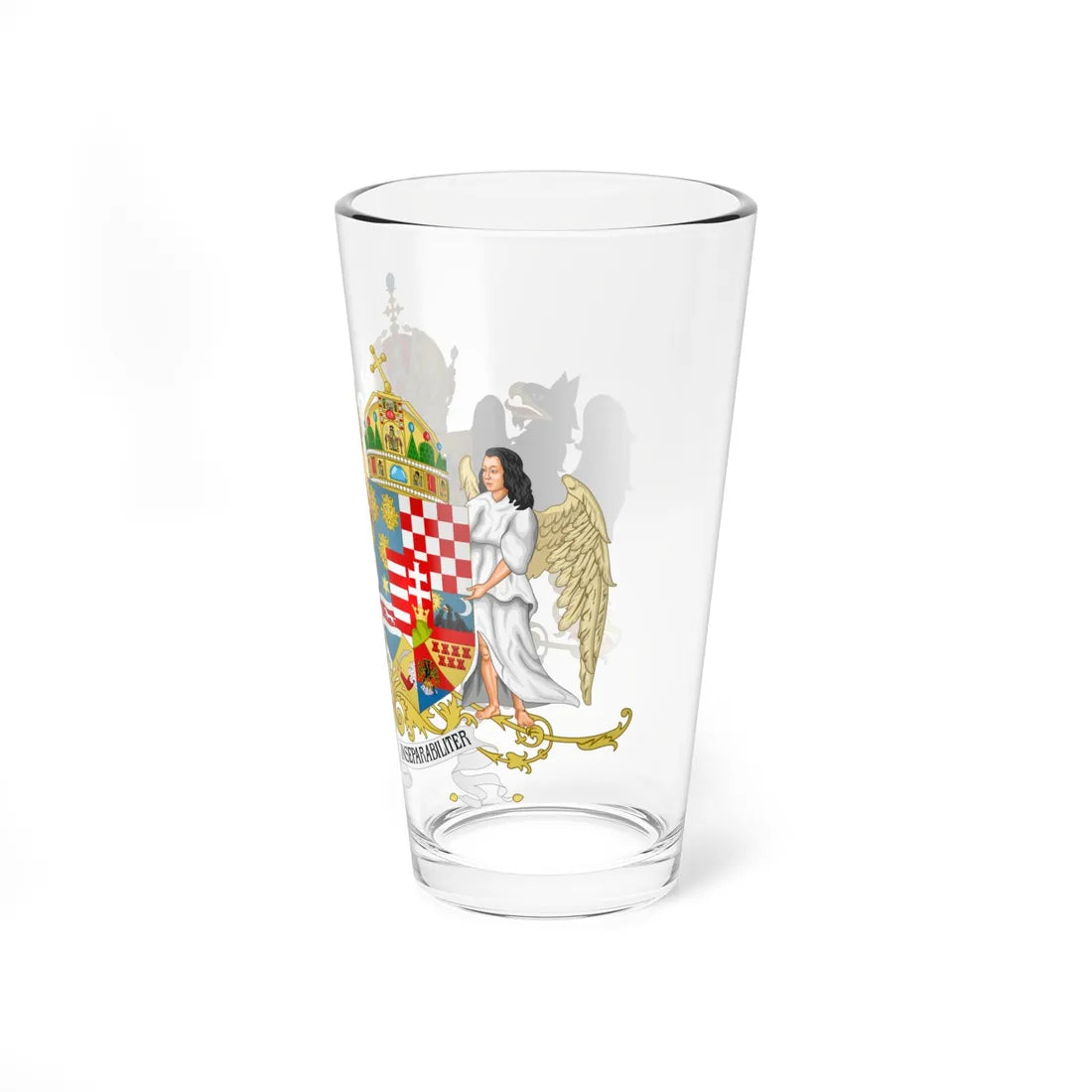 Coat of arms of Austria-Hungary 1914 (Austria) (Coat of Arms) Pint Glass 16oz - Go Mug Yourself