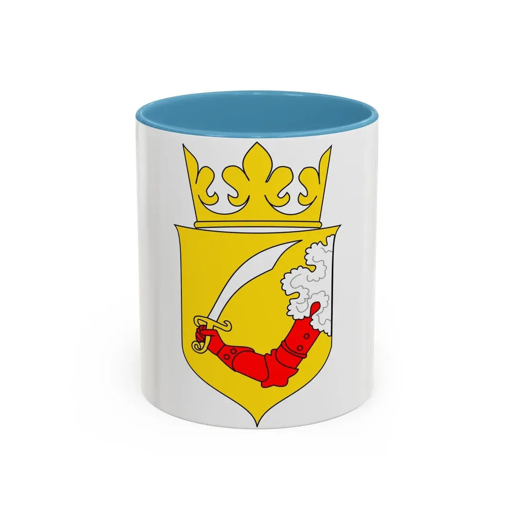 Coat of arms of Austrian Bosnia - Accent Coffee Mug 11oz Light Blue - Go Mug Yourself