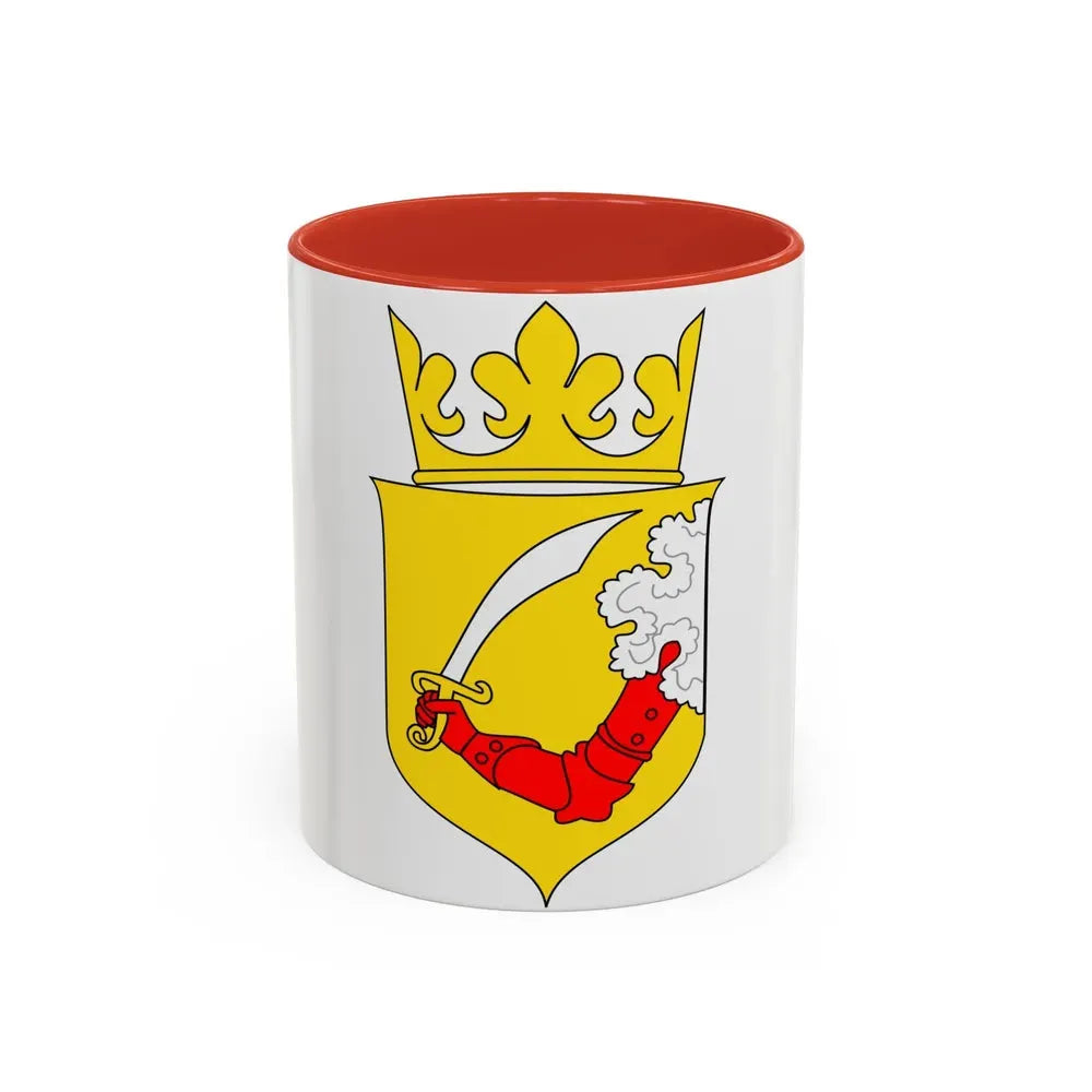 Coat of arms of Austrian Bosnia - Accent Coffee Mug 11oz Red - Go Mug Yourself