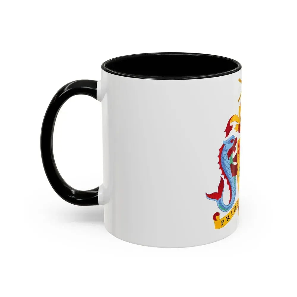 Coat of arms of Barbados - Accent Coffee Mug - Go Mug Yourself