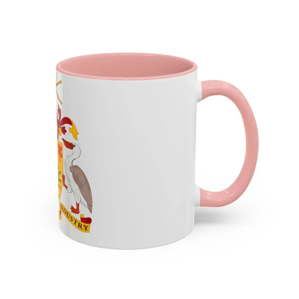 Coat of arms of Barbados - Accent Coffee Mug - Go Mug Yourself