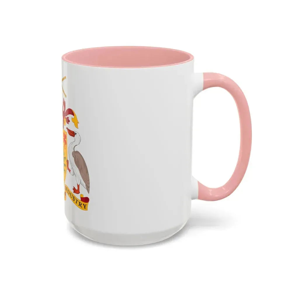 Coat of arms of Barbados - Accent Coffee Mug - Go Mug Yourself