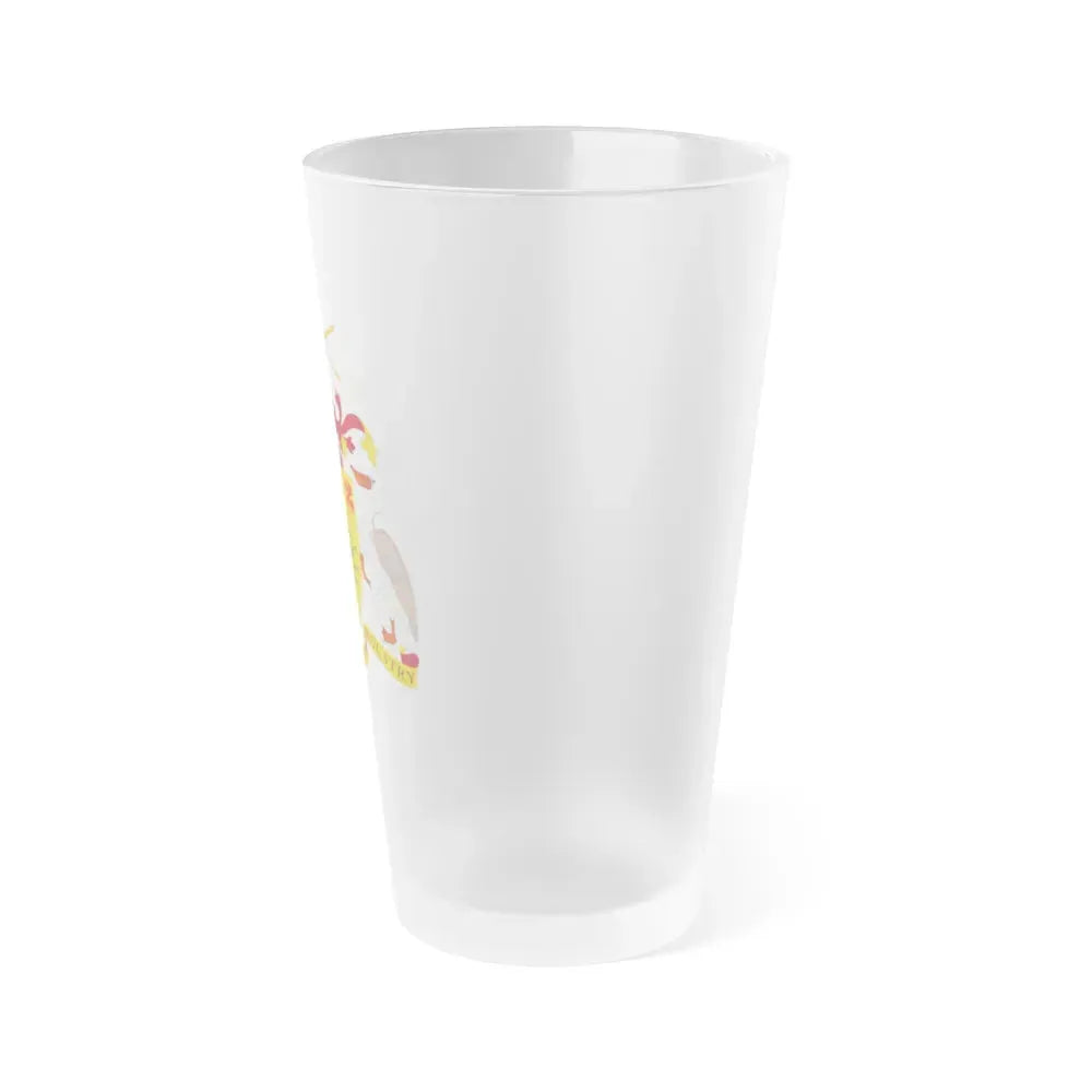 Coat of arms of Barbados - Frosted Pint Glass 16oz - Go Mug Yourself